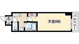 プロビデンスハースト守山 1Kの間取図画像