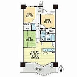 ライオンズシティ桜山 3LDKの間取図画像