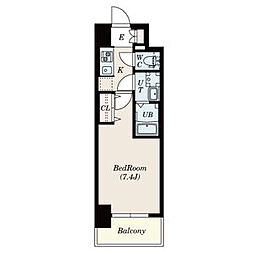 S-RESIDENCE浄心 1Kの間取図画像