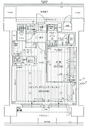 プレサンスロジェ丸の内テラス 1LDKの間取図画像