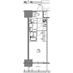 S-RESIDENCE浅間町駅前axial 1Kの間取図画像