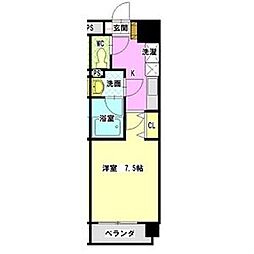 ベルモード 1Kの間取図画像