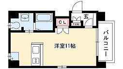Marche3 ワンルームの間取図画像