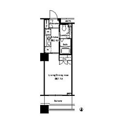 パークアクシス名駅南 1Kの間取図画像