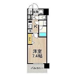 セノアタワー泉 1Kの間取図画像