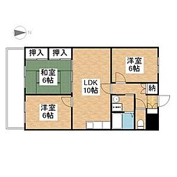 パークタウン小田井 3LDKの間取図画像