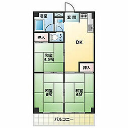 レジデンス喜多山 3LDKの間取図画像