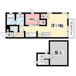 アパート ワンルームの間取図画像