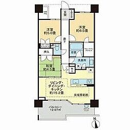 ヴィラス星ヶ丘の森フォレストヴィラ 3LDKの間取図画像