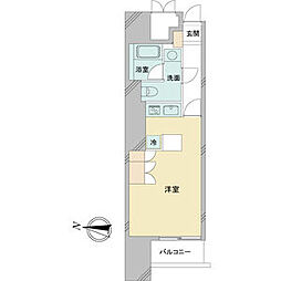 ドゥーエ大須 ワンルームの間取図画像