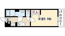 リブリ・新瑞 1Kの間取図画像