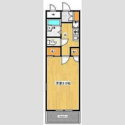 ハイツ・エム 1Kの間取図画像