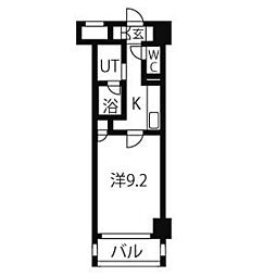 スタジオスクエア大須 1Kの間取図画像