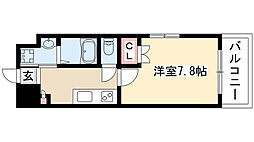 アールズコート富が丘 1Kの間取図画像