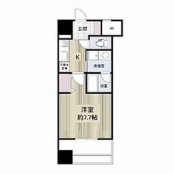 レジディア久屋大通 1Kの間取図画像