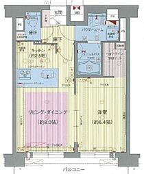 プレサンス名古屋STATIONビジュ 1LDKの間取図画像