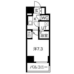 エスリード大須アヴェニュー 1Kの間取図画像