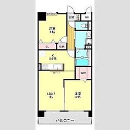(仮称)港区当知オーナールーム付マンション 2LDKの間取図画像