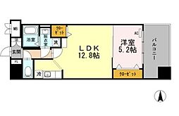 名駅アイサンメゾン 1LDKの間取図画像
