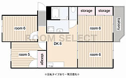 関取ハイム 4DKの間取図画像