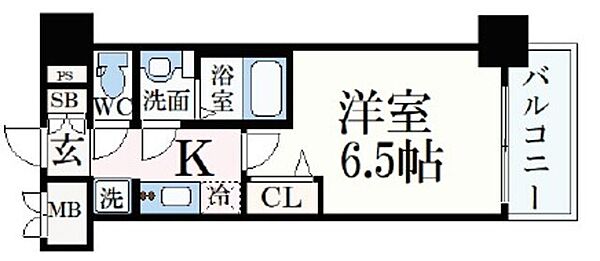 プレサンスNAGOYA本陣 1104｜愛知県名古屋市中村区本陣通４丁目(賃貸マンション1K・11階・22.51㎡)の写真 その2