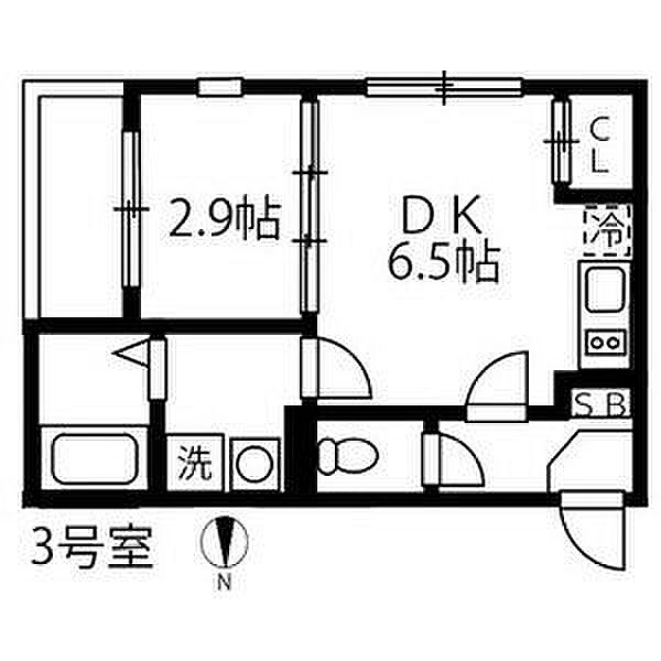 ハーモニーテラス野田IV 303｜愛知県名古屋市中川区野田１丁目(賃貸アパート1DK・3階・25.52㎡)の写真 その2