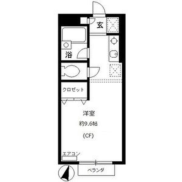 プロパティANDO 202｜愛知県名古屋市中村区大正町１丁目(賃貸アパート1R・2階・23.18㎡)の写真 その2