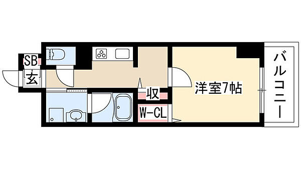 プレミアムコート新栄 307｜愛知県名古屋市中区新栄１丁目(賃貸マンション1K・3階・28.26㎡)の写真 その2