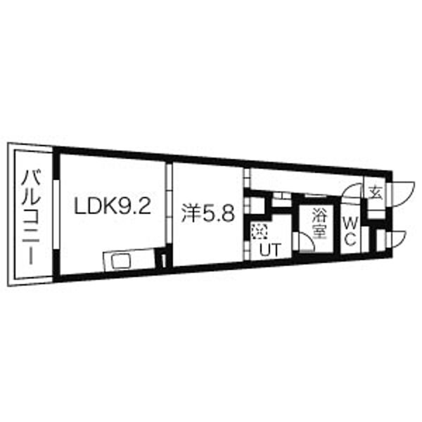 SLANT WALLS (スラント ウォールズ) 702｜愛知県名古屋市中区千代田４丁目(賃貸マンション1LDK・7階・40.19㎡)の写真 その2