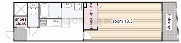 N apartment 403｜愛知県名古屋市中区大須１丁目(賃貸マンション1K・4階・37.95㎡)の写真 その2