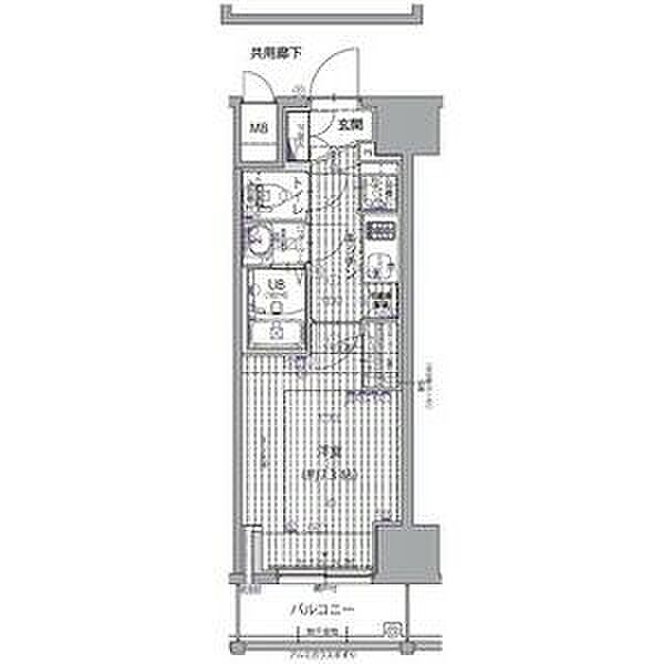 エスリード上前津セレーノ 203｜愛知県名古屋市中区千代田３丁目(賃貸マンション1K・2階・25.20㎡)の写真 その2