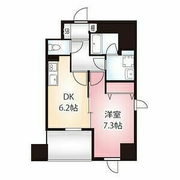 ディアコート白川 0807｜愛知県名古屋市中区栄２丁目(賃貸マンション1DK・8階・38.87㎡)の写真 その2