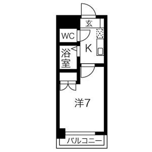 レジデンス中島 705｜愛知県名古屋市中村区中島町３丁目(賃貸マンション1K・7階・21.00㎡)の写真 その2