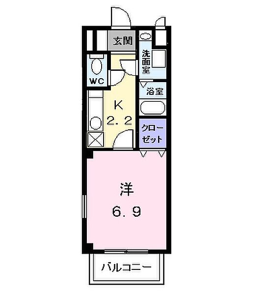 シャトー蓮池 203｜愛知県名古屋市中川区烏森町字蓮池(賃貸アパート1K・2階・25.20㎡)の写真 その2