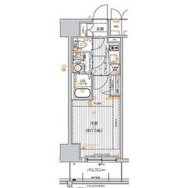 エスリード栄ル・クール 1403｜愛知県名古屋市中区新栄１丁目(賃貸マンション1K・14階・24.30㎡)の写真 その2