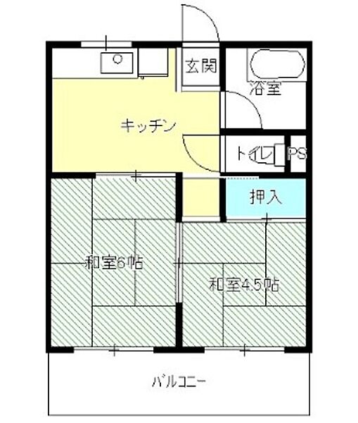 メゾンTAMAMI 203｜愛知県名古屋市中村区森田町１丁目(賃貸アパート2K・2階・33.00㎡)の写真 その2