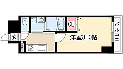 リアライズ松原 1Kの間取図画像