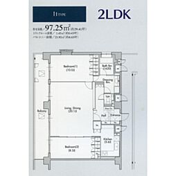 グラン・アベニュー名駅 2LDKの間取図画像