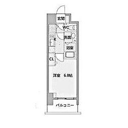プレサンス上前津グレース 1Kの間取図画像