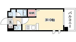ベレーサ新瑞橋 ワンルームの間取図画像
