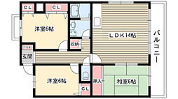 パストラーレ 3LDKの間取図画像