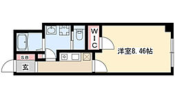 RESIDENCEGOKISOSQUARE 1Kの間取図画像