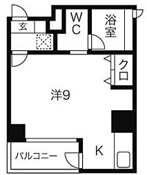 ベレーサ新瑞橋 ワンルームの間取図画像