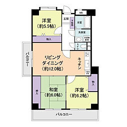 RESIDENCEGOKISOSQUARE 3LDKの間取図画像