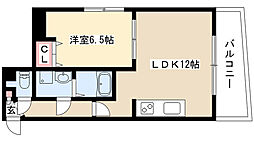 ラファサード 1LDKの間取図画像