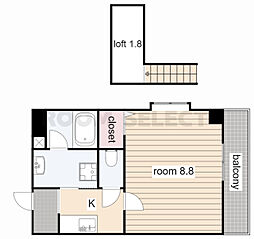 M3.ElMundo 1Kの間取図画像