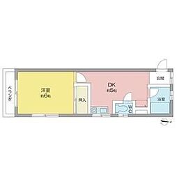 サンシティ南明 1DKの間取図画像