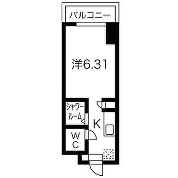 N.S.ZEAL東別院中駒ビル 412｜愛知県名古屋市中区橘１丁目(賃貸マンション1R・4階・18.25㎡)の写真 その2