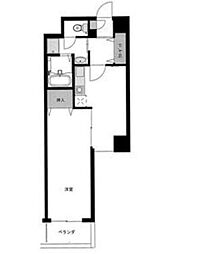 レジデンスカープ今池 1DKの間取図画像