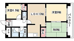 ファミール一社 3LDKの間取図画像